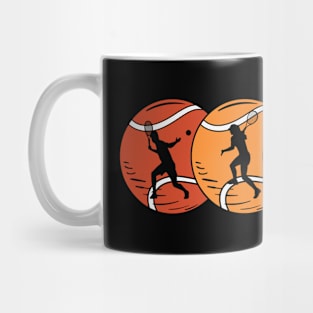 Retro Tennis Gift Mug